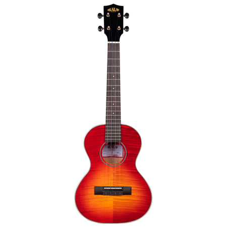 Kala Gloss Flame Maple Ukulele Cherry Burst Tenor