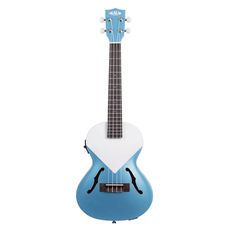 Kala Archtop Tenor Ukulele with EQ Lake Shore Blue