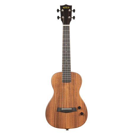 Kala Solid Body Electric Acacia Tenor Ukulele with Gig Bag, Natural