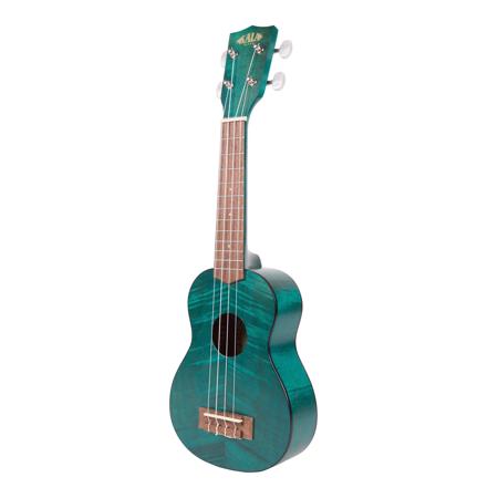 Kala Satin Blue Exotic Mahogany Soprano Ukulele