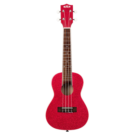 Kala Sparkle Concert Ukulele Ritzy Red