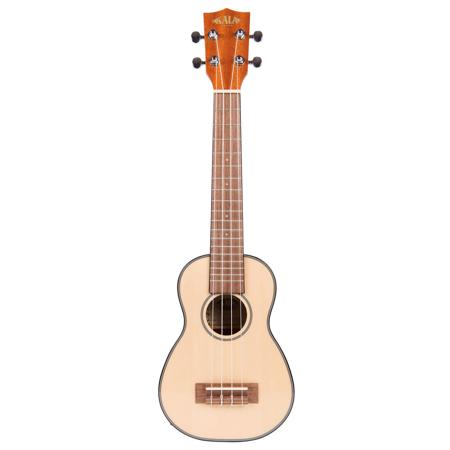 Kala Gloss Solid Spruce Mahogany Long Neck Soprano Ukulele