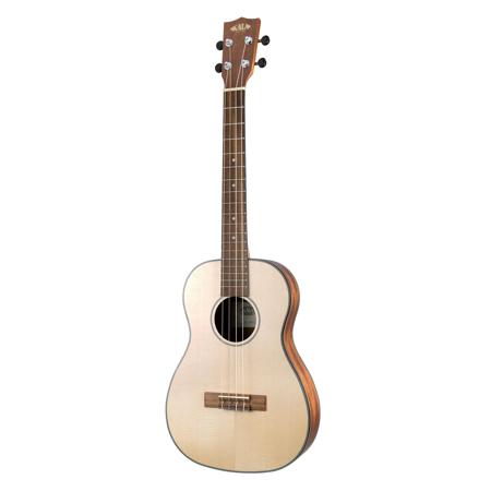 Kala Satin Solid Spruce Mahogany Travel Baritone Ukulele with Gig Bag