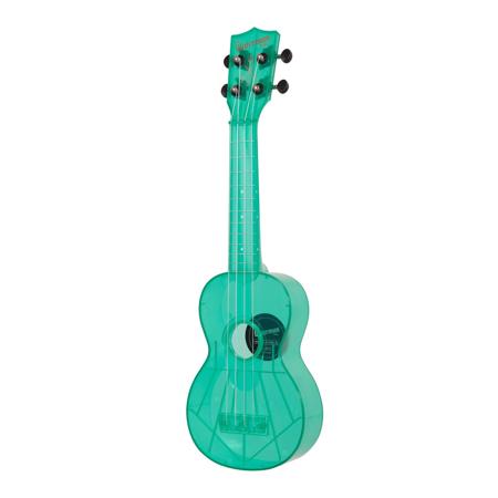 Kala Gloss Blue Raspberry Fluorescent Waterman Soprano Ukulele with Tote Bag