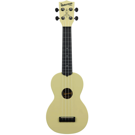 Kala Waterman Beach Collection Ukulele Glow In The Dark Starlight Yellow Soprano