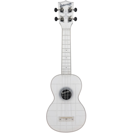 Kala Waterman Seaglass Collection Transparent Soprano Ukulele Frosted Glass