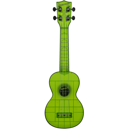 Kala Waterman Seaglass Collection Transparent Soprano Ukulele Jade Green