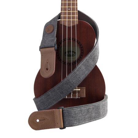 Kala Sonoma Coast Collection Ukulele Strap, Goat Rock Gray