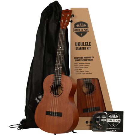 Kala Learn to Play Ukulele Starter Kit Baritone