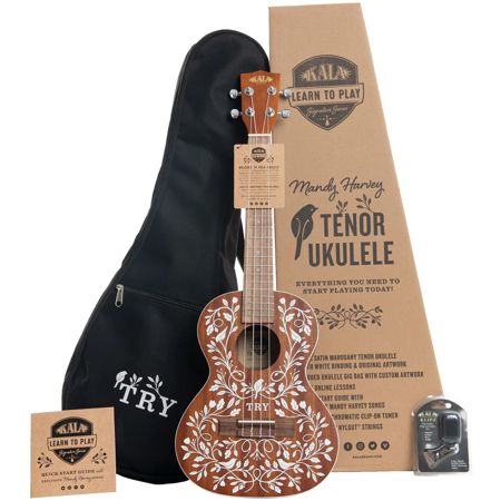 Kala Mandy Harvey Learn to Play Signature Series Rosewood Tenor Ukulele