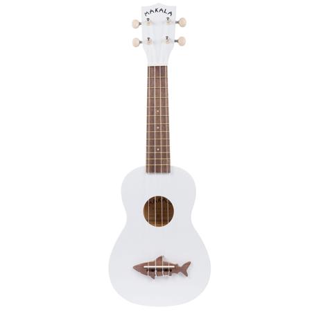 Kala Matte Great White Makala Shark Soprano Ukulele with Tote Bag