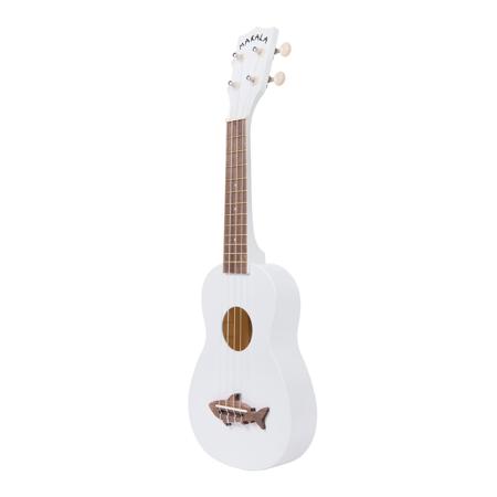 Kala Matte Great White Makala Shark Soprano Ukulele with Tote Bag