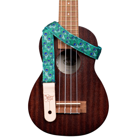 Kala California Handmade Ukulele Straps Peacock
