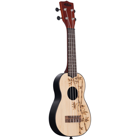 Kala Ukadelic Bamboo Top Soprano Ukulele Natural Satin UK BAMBOO