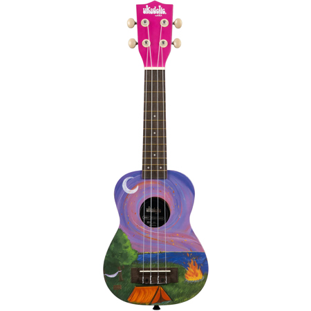 Kala Ukadelic Soprano Ukulele, Happy Camper