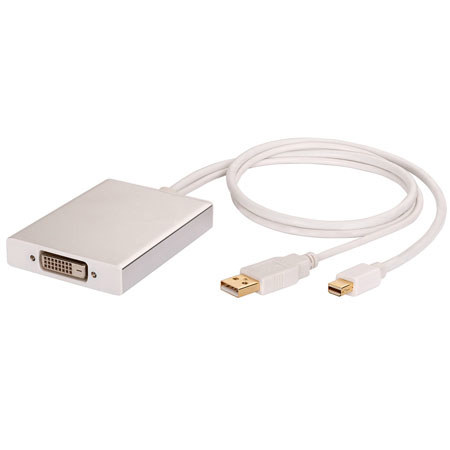 Kanex C30 Mini DisplayPort to DVI Adapter, White