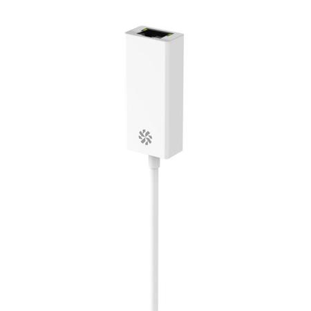 Kanex 8.25" USB Type-C to Gigabit Ethernet Adapter, White