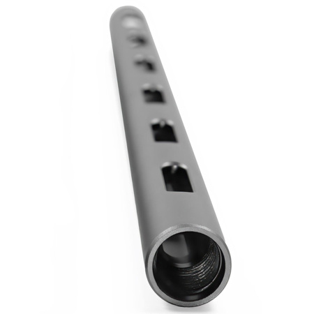 Kondor Blue 12" PPSh 15mm Threaded Aluminum Rod, Space Gray