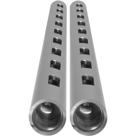 Kondor Blue 18" PPSh 15mm Threaded Aluminum Rod, Space Gray, 2-Pack