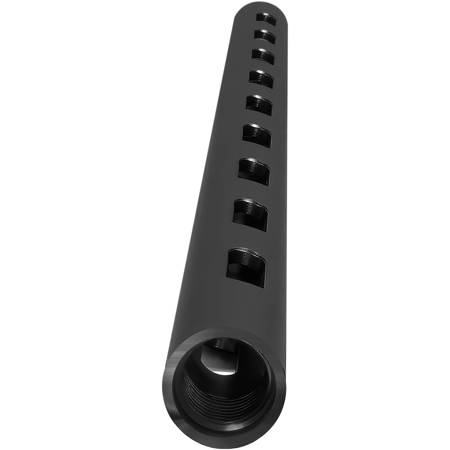 Kondor Blue 18" PPSh 15mm Threaded Aluminum Rod, Raven Black