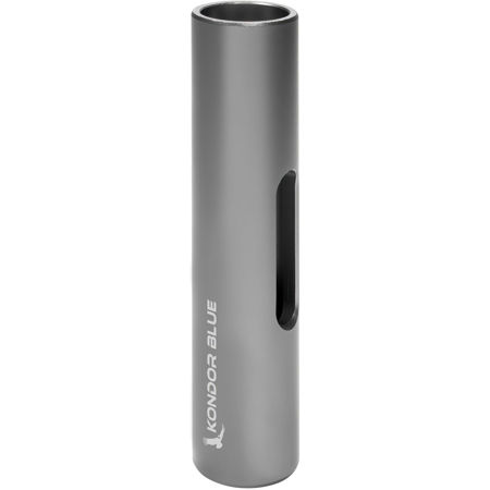 Kondor Blue 3" PPSh 15mm Threaded Aluminum Rod, Space Gray, 2-Pack