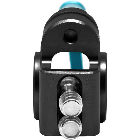 Kondor Blue 15mm Single Rod Cage Adapter for Follow Focus Gear, Raven Black