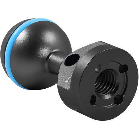 Kondor Blue Ball Head to 3/8" Accessory Mount for Magic Arms, Raven Black