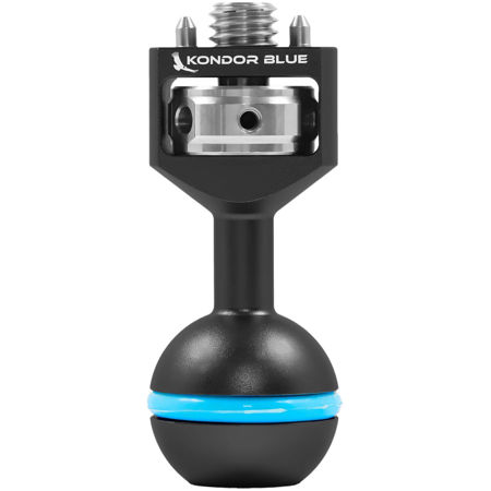 Kondor Blue 3/8" Ball Head with ARRI-Style Locating Pins for Magic Arm, Black