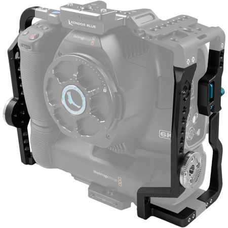 Kondor Blue Full Camera Cage for BMPCC 6K Pro, Requires Battery Grip,Raven Black