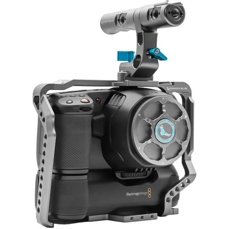 Kondor Blue Extension Kit for BMPCC 6K Pro Cage,Requires Battery Grip,Space Gray