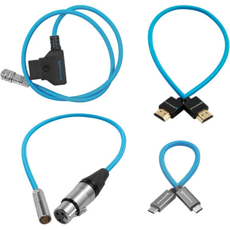 Kondor Blue Cable Pack for Blackmagic Pocket 4K & 6K Camera