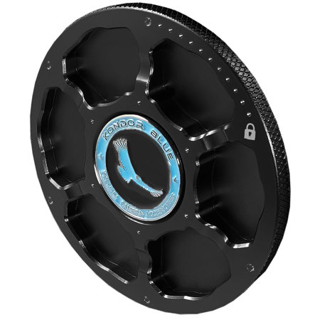 Kondor Blue Aluminum Body Cap for Canon EF Mount Cameras, Raven Black