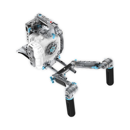 Kondor Blue Cage with Ultimate Rig for Canon C80 Camera, V-Mount Space Gray
