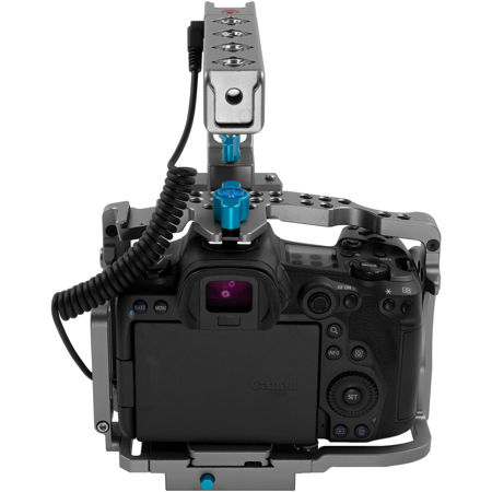Kondor Blue Full Camera Cage with Top Handle for Canon R5/R6/R Camera,Space Gray
