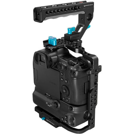 Kondor Blue Full Cage w/Top Handle for Canon R5/R6/R,Requires Battery Grip,Black