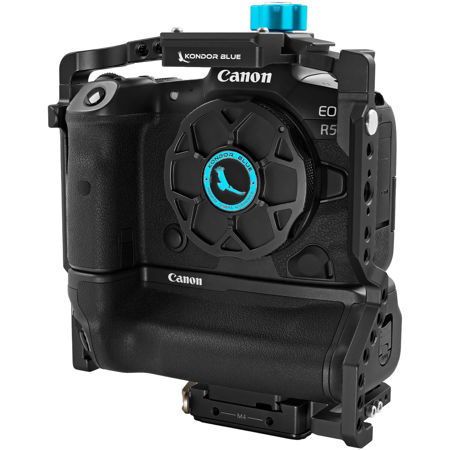 Kondor Blue Full Camera Cage for Canon R5/R6/R,Requires Battery Grip,Raven Black