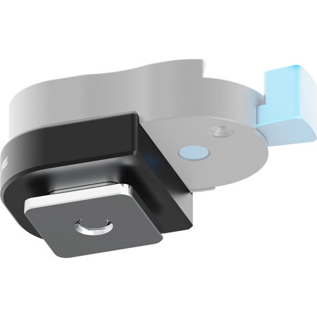 Kondor Blue Cold Shoe to Mini Quick Release Plate Adapter Raven Black