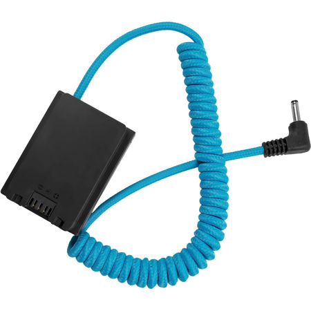 Kondor Blue 1.35/3.5mm DC to NP-FZ100 Coiled Dummy Battery Cable for Sony a7S III/FX3