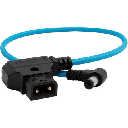 Kondor Blue 15" D-Tap to DC Barrel Right Angle Power Cable, Blue