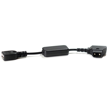 Kondor Blue 6" D-Tap to 5V USB Converter Short Cable for Gold/ V-Mount Battery