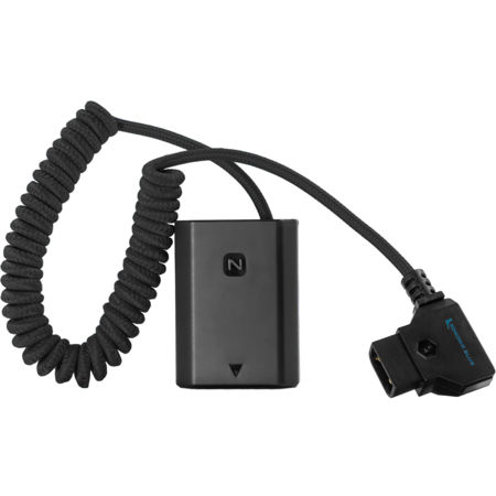 Kondor Blue D-Tap to NP-FZ100 Coil Dummy Battery Cable for Sony a7SIII/7IV,Black