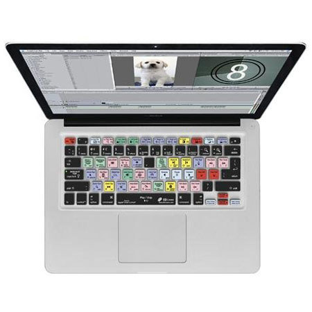 KB Covers Final Cut Pro/Express (Versions 5,6,7) Keyboard Cover with Black Keys