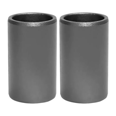 Kondor Blue 1" PPSh 15mm Threaded Aluminum Rod, Space Gray, 2-Pack