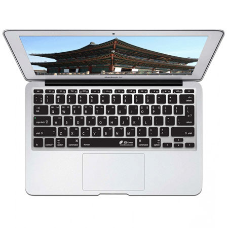 KB Covers Korean Keyboard Cover (Unibody, Black Keys), ISO