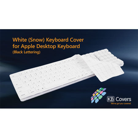 KB Covers White (Snow) Keyboard Cover for Apple G5