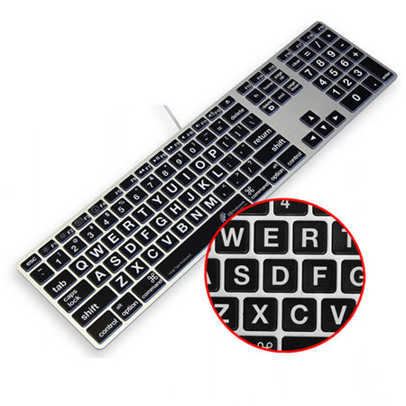 KB Covers Keyboard with Large Type, US/ANSI