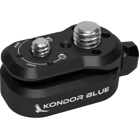 Kondor Mini Lock Quick Release Plate for Professional Camera Workflows Male Plate + Female Receiver Raven Black