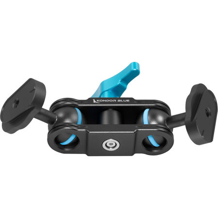 Kondor Blue Cine Magic Arm with Mini Quick Release Plates, Raven Black