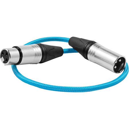 Kondor Blue Mini-XLR Male to XLR Female Audio Cable for Canon C70 & BMPCC  6K/4K (Blue, 16)