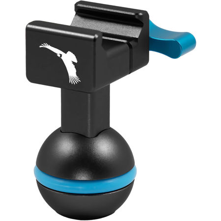 Kondor Blue NATO Clamp to Ball Head for Magic Arms, Raven Black